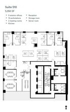 736 6th Ave SW, Calgary, AB à louer Plan d’étage– Image 2 sur 2