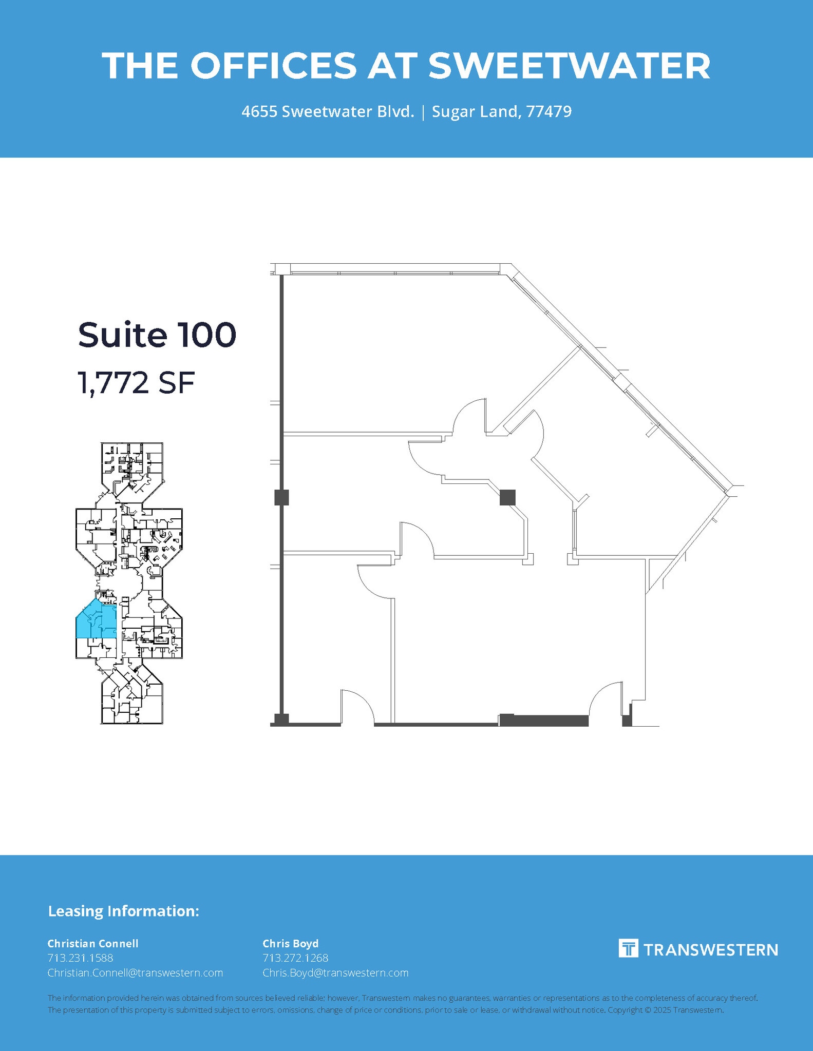 4675 Sweetwater Blvd, Sugar Land, TX à louer Plan d’étage– Image 1 sur 1