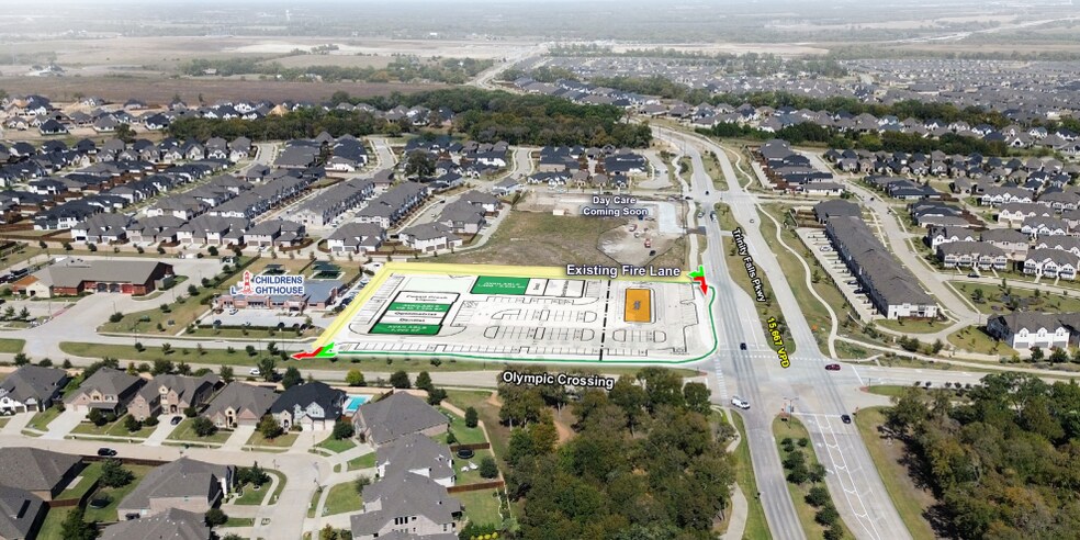 NWQ of Trinity Falls Pkwy & Olympic Crossing, McKinney, TX à louer - Aérien – Image 1 sur 5