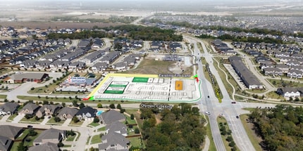 NWQ of Trinity Falls Pkwy & Olympic Crossing, McKinney, TX - VUE AÉRIENNE  vue de carte - Image1