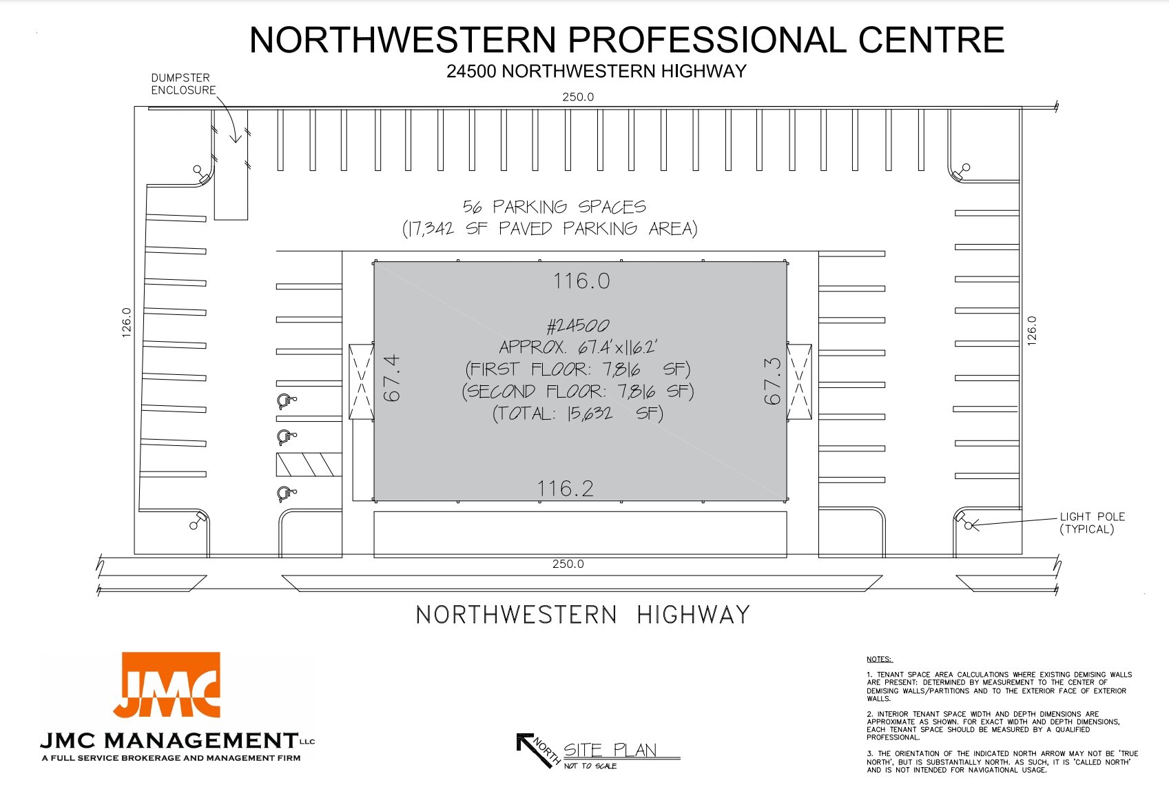 24500 Northwestern Hwy, Southfield, MI à louer Plan de site– Image 1 sur 2