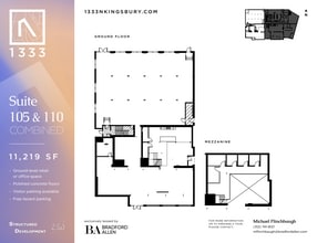 1333 N Kingsbury St, Chicago, IL à louer Plan d’étage– Image 2 sur 12