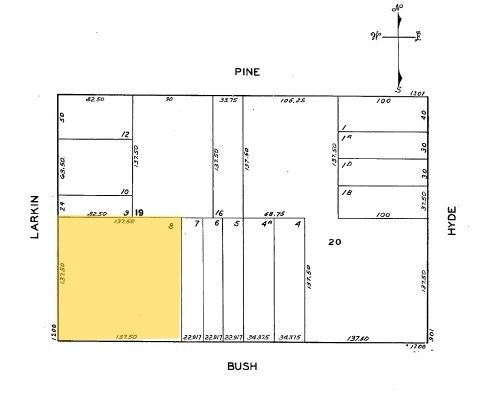 1200-1232 Larkin St, San Francisco, CA à vendre - Plan cadastral – Image 3 sur 12