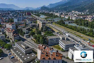Grenoble - Vue aérienne vue de carte