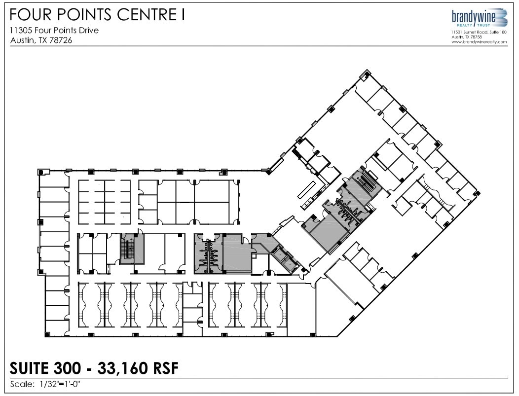 11305 Four Points Dr, Austin, TX à louer Plan d’étage– Image 1 sur 1