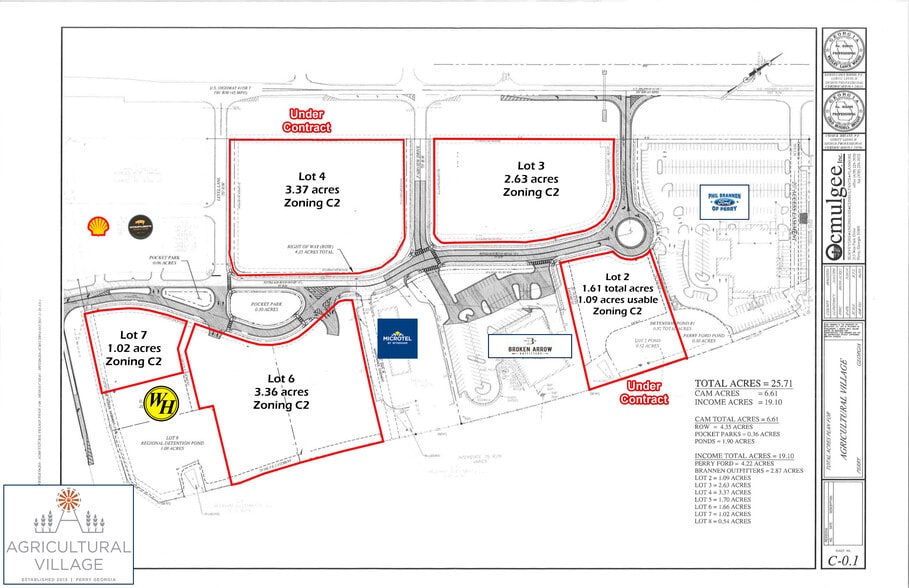 Ag Village Blvd, Perry, GA à vendre - Plan de site – Image 2 sur 3