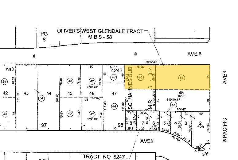 819 N Pacific Ave, Glendale, CA à louer - Plan cadastral – Image 2 sur 13