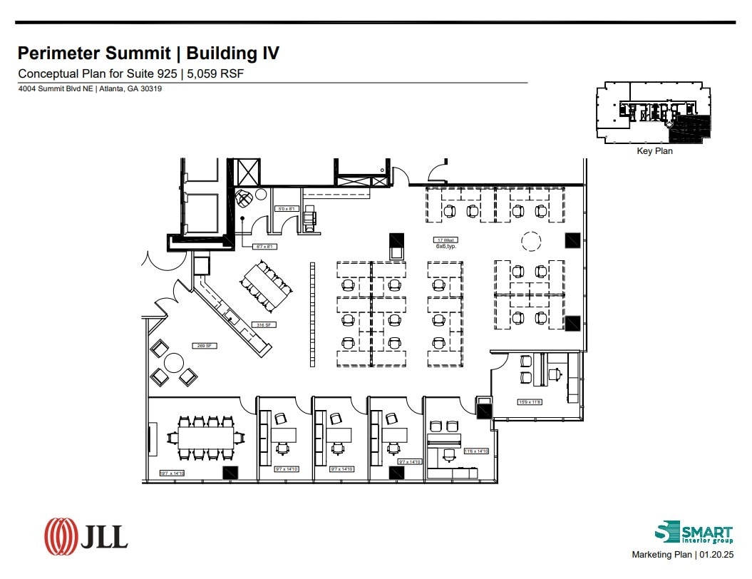 1001 Summit Blvd, Atlanta, GA à louer Plan d’étage– Image 1 sur 1