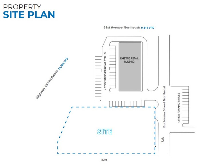 8059 NE Highway 65, Spring Lake Park, MN à vendre - Plan de site – Image 2 sur 2
