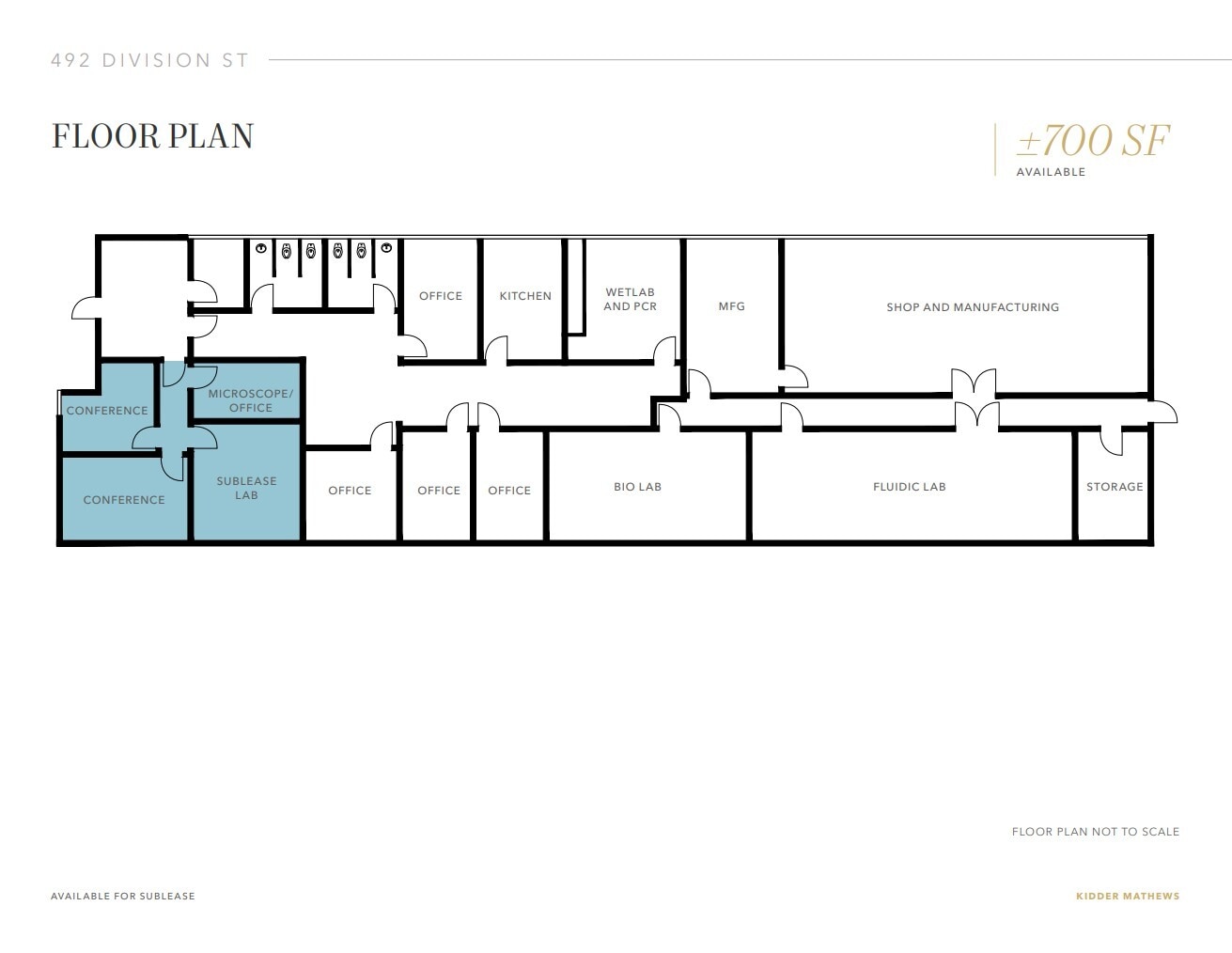 490-530 Division St, Campbell, CA à louer Plan d’étage– Image 1 sur 1