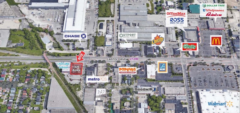 201 W Capitol Dr, Milwaukee, WI à louer - Photo de l’immeuble – Image 2 sur 5