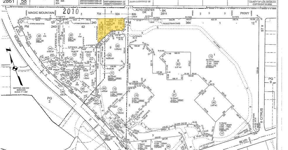 24200 Magic Mountain Pky, Valencia, CA à louer - Plan cadastral – Image 2 sur 2