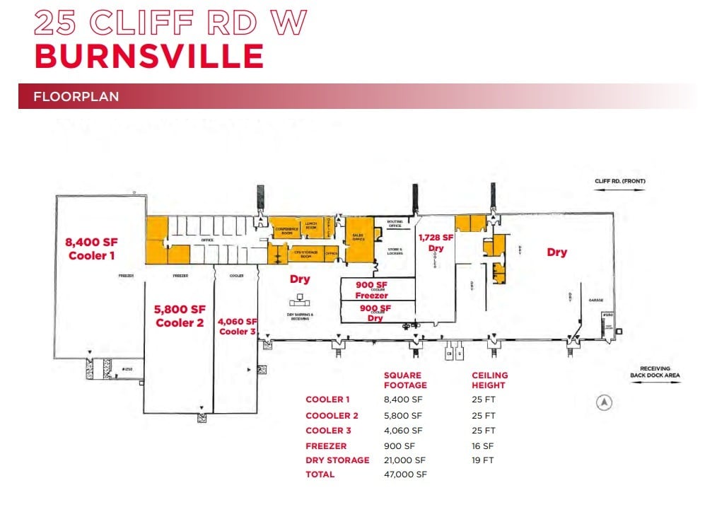 25 Cliff Rd W, Burnsville, MN à louer Plan d’étage– Image 1 sur 1