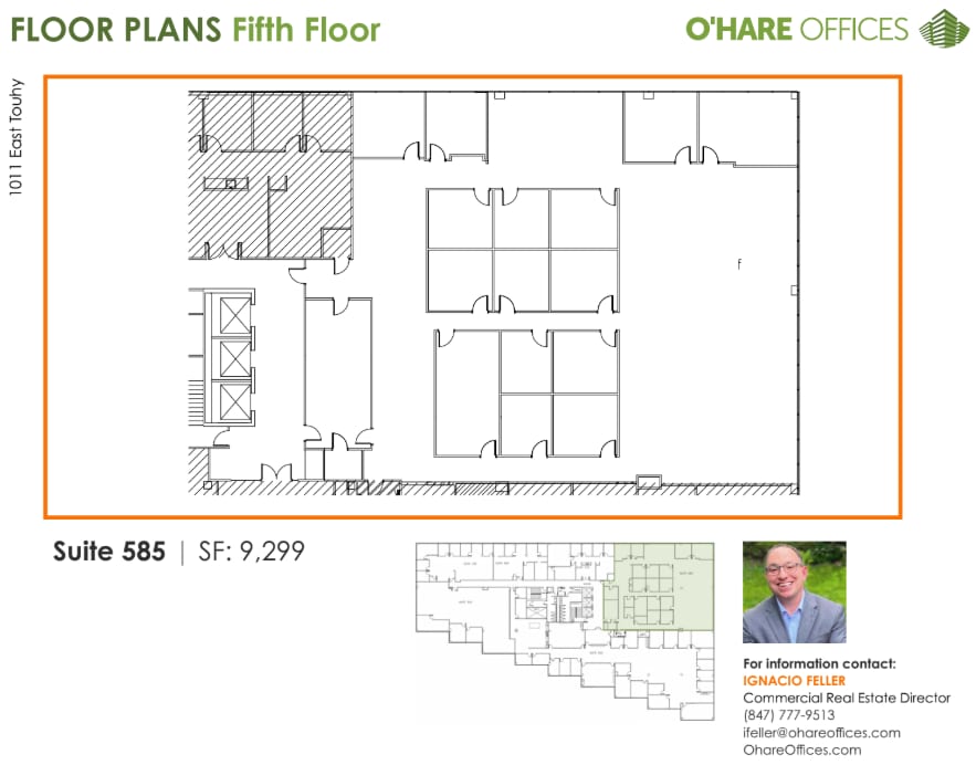 1011 E Touhy Ave, Des Plaines, IL à louer Plan d’étage– Image 1 sur 1