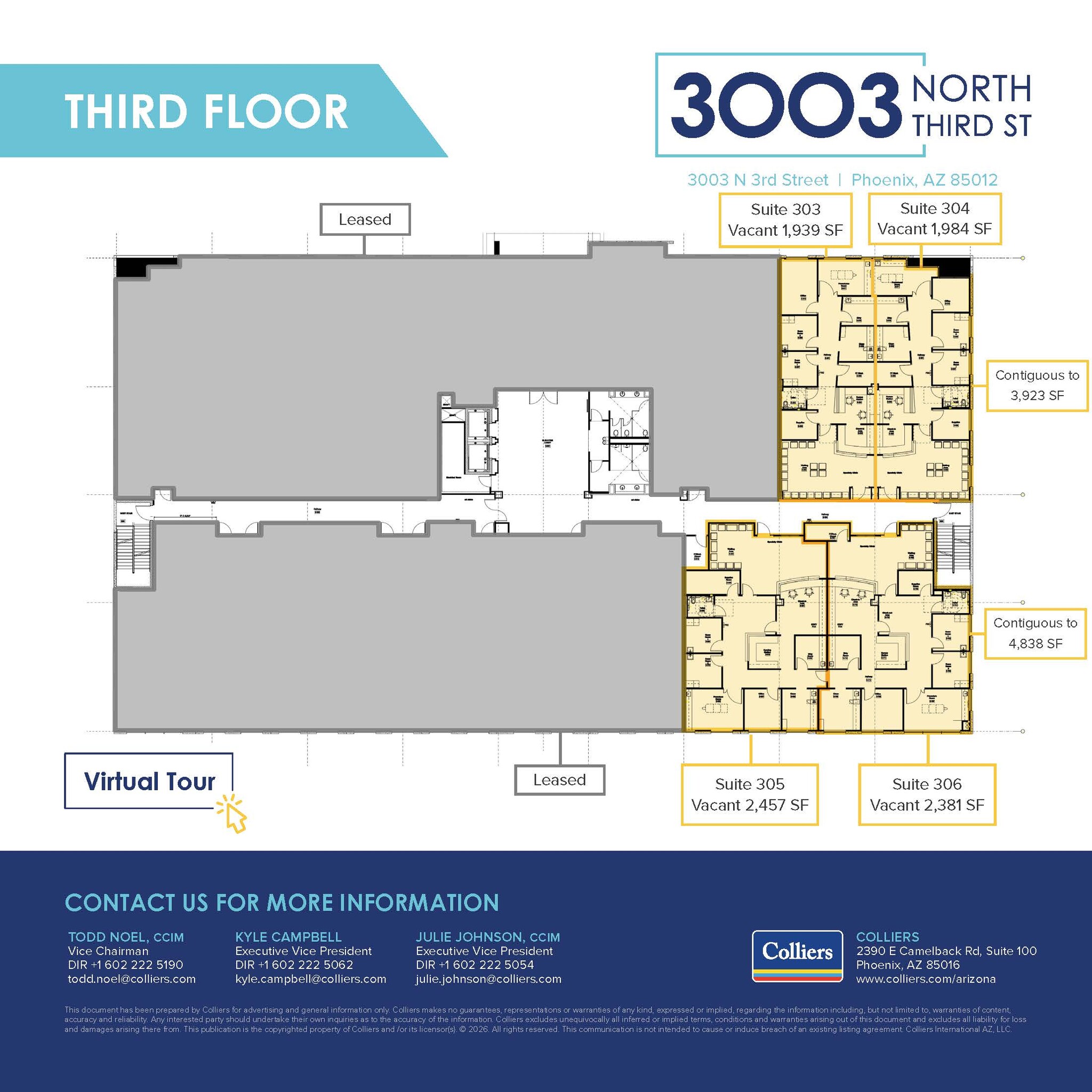 3003 N 3rd St, Phoenix, AZ à vendre Plan d’étage– Image 1 sur 1