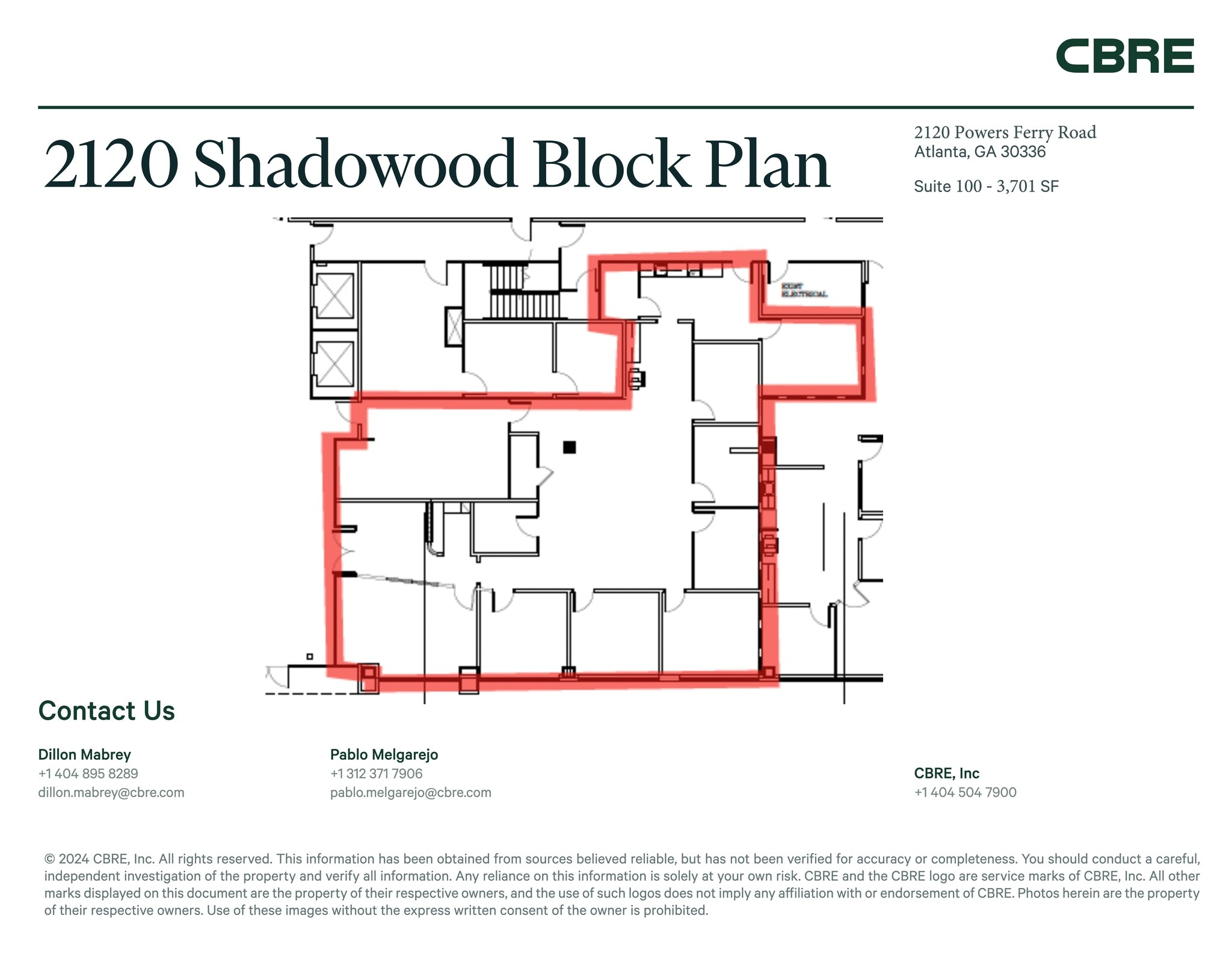 2100 Powers Ferry Rd Se, Atlanta, GA à louer Plan de site– Image 1 sur 1