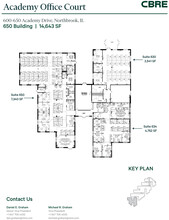 600-650 Academy Dr, Northbrook, IL à louer Plan d’étage– Image 2 sur 2