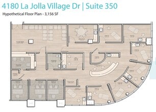 4180 La Jolla Village Dr, La Jolla, CA à louer Plan d’étage– Image 2 sur 2