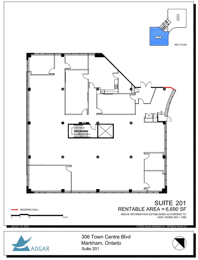 306 Town Centre Blvd N, Markham, ON à louer Plan d’étage– Image 1 sur 1
