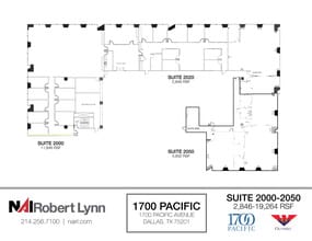 1700 Pacific Ave, Dallas, TX à louer Plan d’étage– Image 2 sur 2