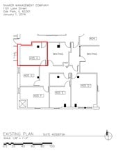 1100 Lake St, Oak Park, IL à louer Plan d’étage– Image 1 sur 1