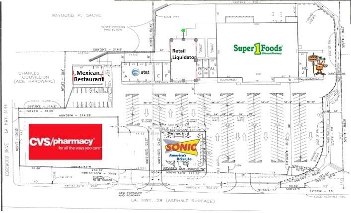 3115 Highway 28 E, Pineville, LA à louer - Plan de site – Image 2 sur 4