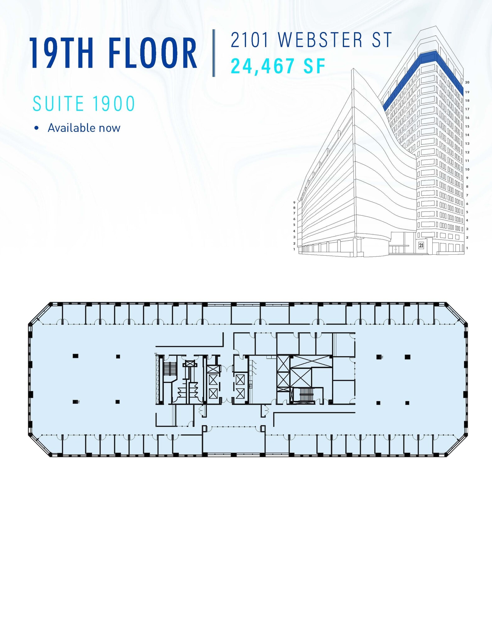 2101 Webster St, Oakland, CA à louer Plan d’étage– Image 1 sur 1