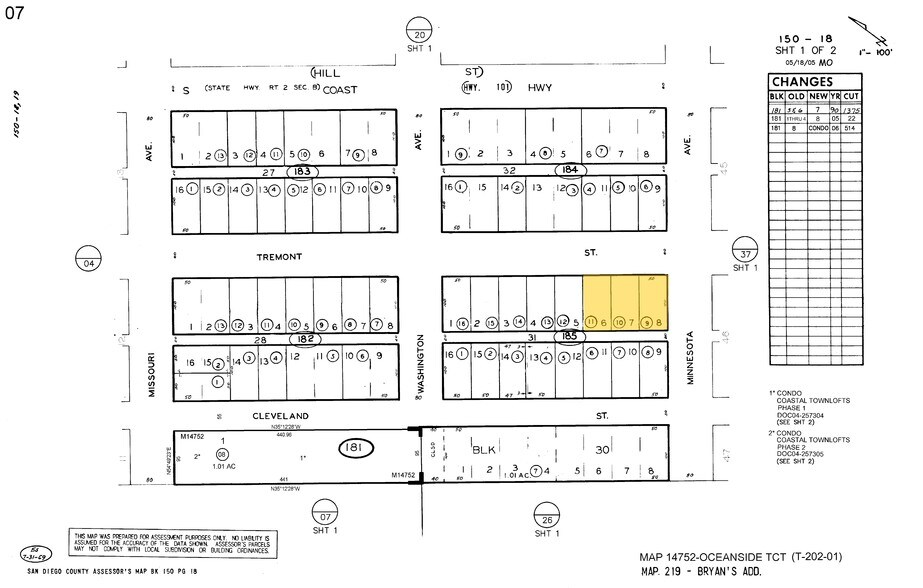 417-431 S Coast Hwy 101, Oceanside, CA à vendre - Plan cadastral – Image 2 sur 13