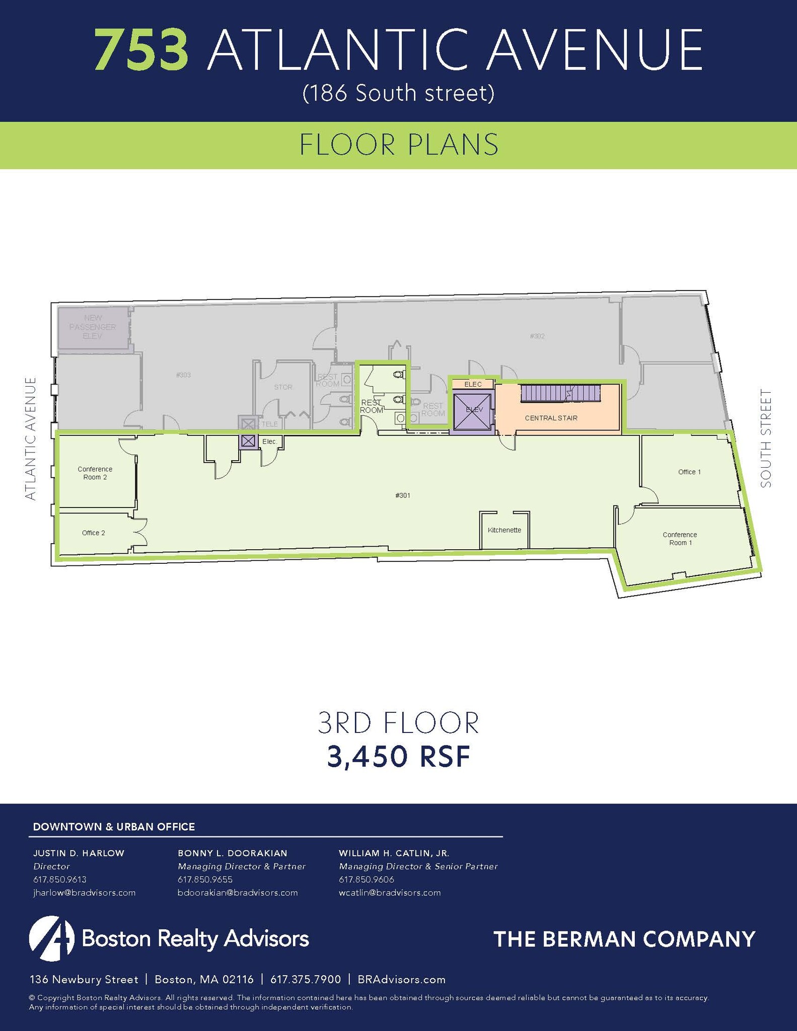 186 South St, Boston, MA à louer Plan d’étage– Image 1 sur 1