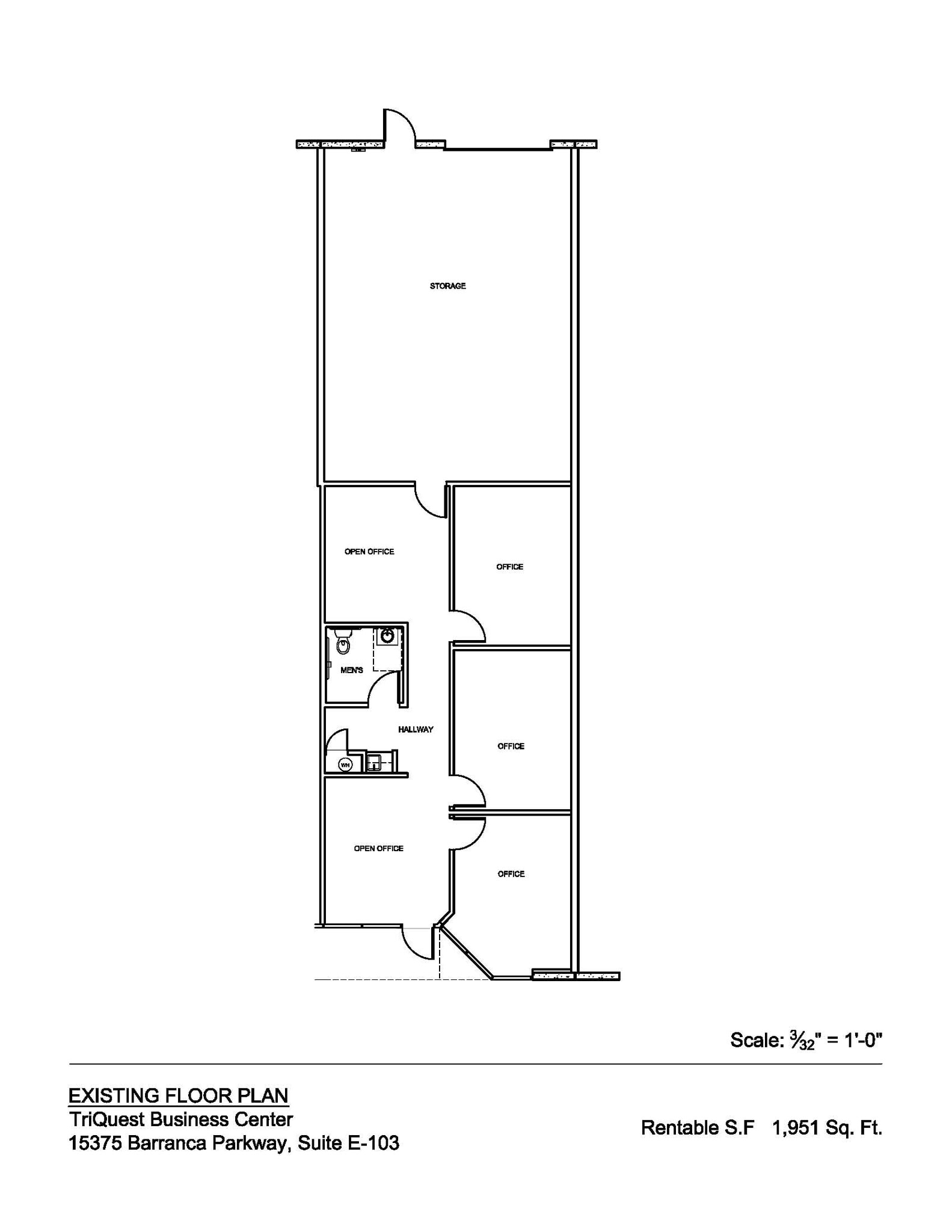 15375 Barranca Pky, Irvine, CA à louer Plan d’étage– Image 1 sur 2