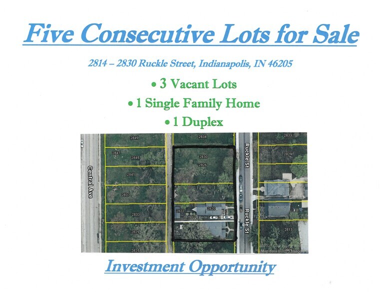 2830 Ruckle St, Indianapolis, IN à vendre - Photo principale – Image 1 sur 9