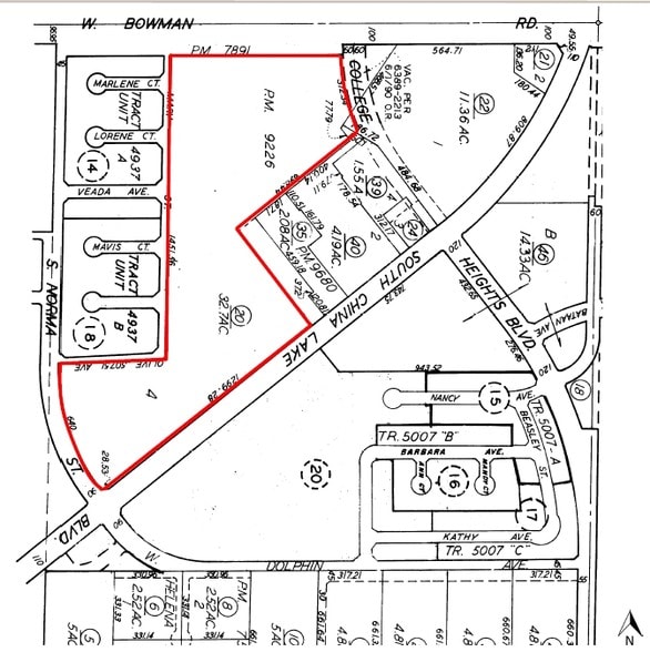 China Lakes Blvd, Ridgecrest, CA à vendre - Plan cadastral – Image 2 sur 2