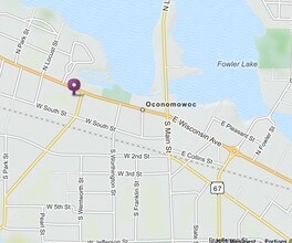 411 W Wisconsin Ave, Oconomowoc, WI - Vue aérienne  vue de carte