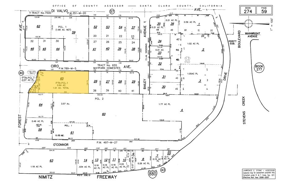 125 Ciro Ave, San Jose, CA à louer - Plan cadastral – Image 2 sur 4