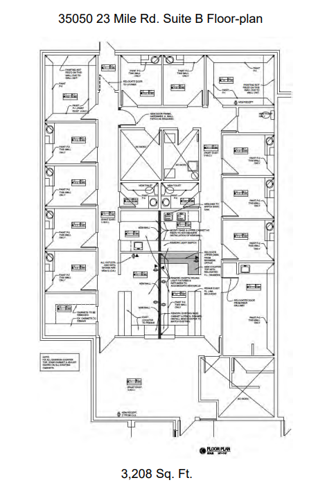 35050-35054 23 Mile Rd, New Baltimore, MI à louer Plan d’étage– Image 1 sur 1