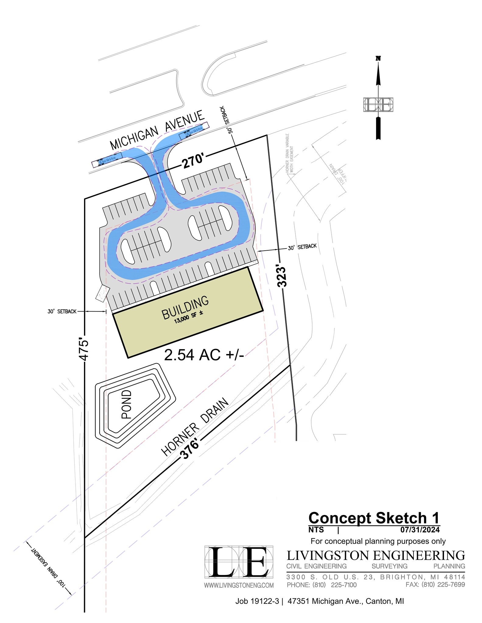 47351 Michigan Avenue, Canton, MI à louer Plan de site– Image 1 sur 1