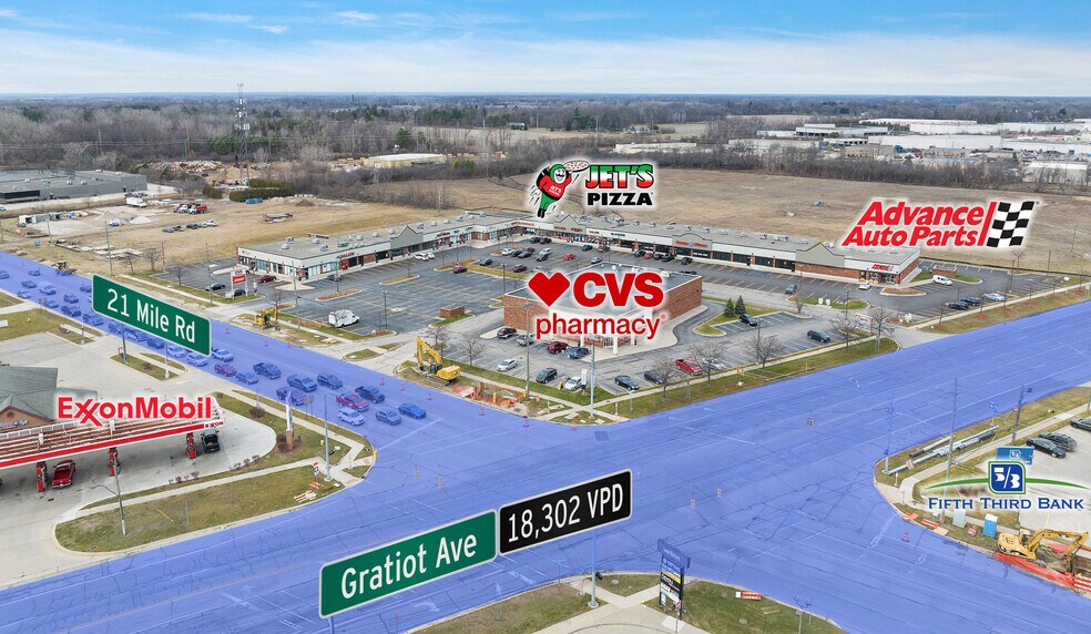 47025-47187 Gratiot Ave, Chesterfield, MI à louer - Photo principale – Image 1 sur 2