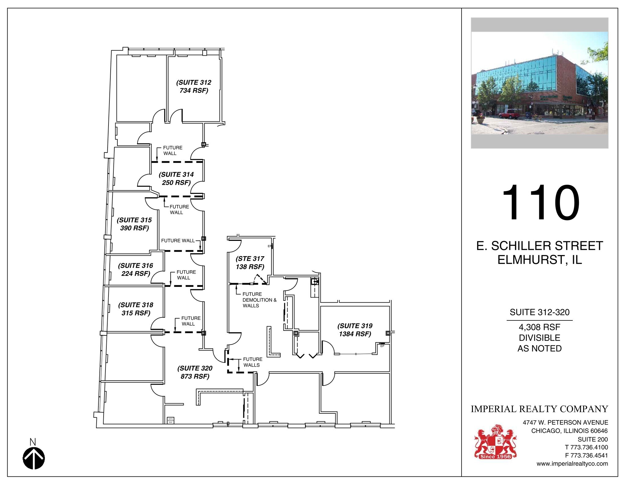 110 E Schiller St, Elmhurst, IL à louer Plan de site– Image 1 sur 1