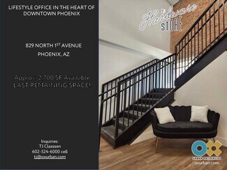 Plus de détails pour 829 N 1st Ave, Phoenix, AZ - Bureau à louer