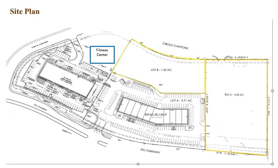 4250 Tpc Pky, San Antonio, TX à louer - Plan de site – Image 3 sur 3