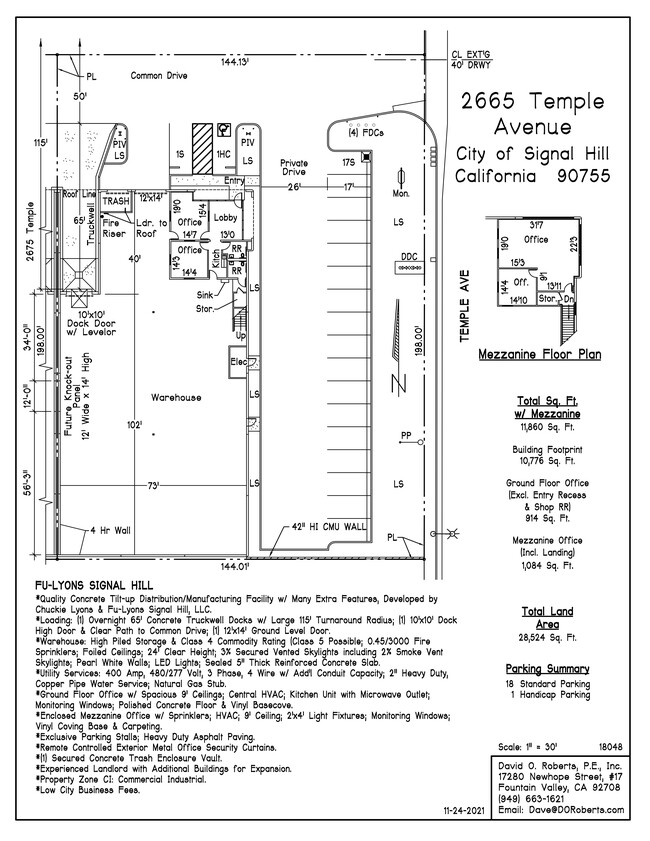 Plus de détails pour 2665 Temple Ave, Signal Hill, CA - Industriel/Logistique à louer