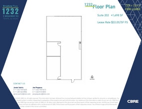 1232 E Broadway Rd, Tempe, AZ à louer Plan d’étage– Image 1 sur 1