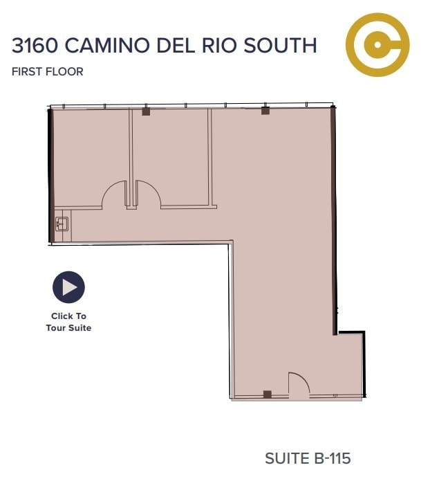 3110 Camino del Rio S, San Diego, CA à louer Plan d’étage– Image 1 sur 1