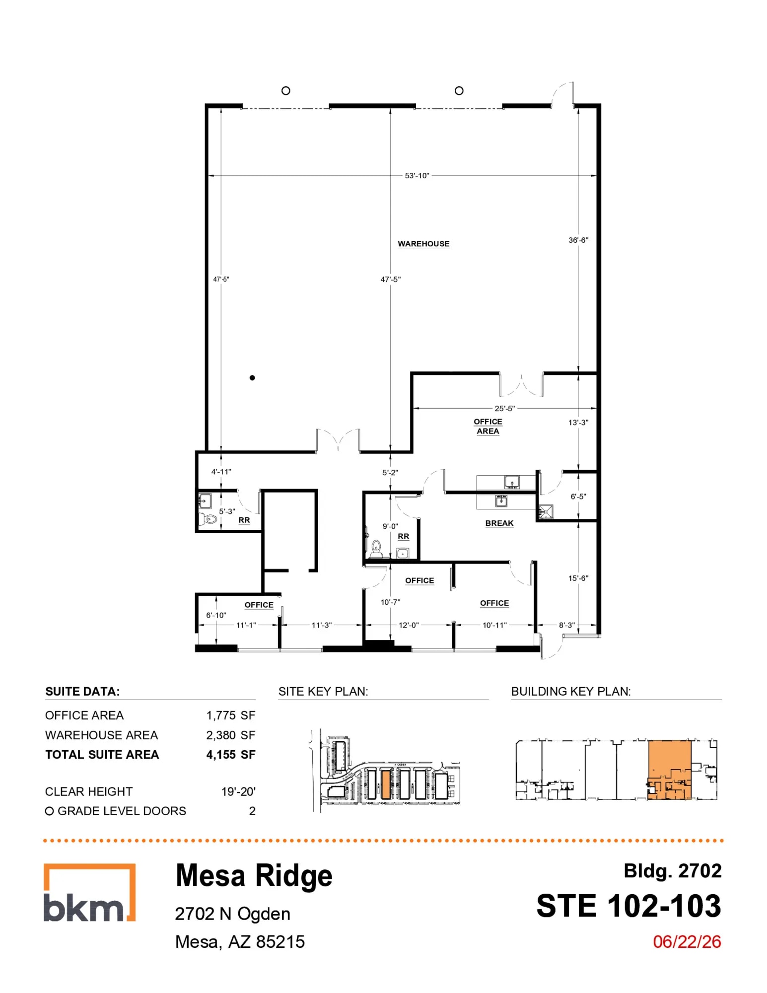 4215 E McDowell Rd, Mesa, AZ à louer Plan d’étage– Image 1 sur 1