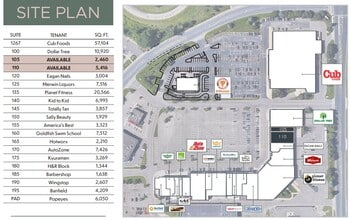1276 Town Centre Dr, Eagan, MN à louer Plan de site– Image 1 sur 1