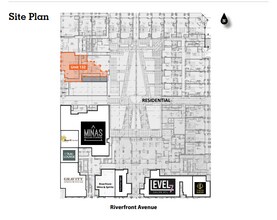 216 Riverfront Av SW, Calgary, AB à louer Plan de site– Image 2 sur 2