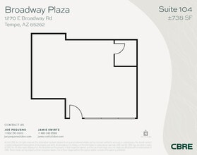 1232 E Broadway Rd, Tempe, AZ à louer Plan d’étage– Image 1 sur 1