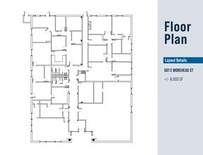 501 E Morehead St, Charlotte, NC à louer Plan d’étage– Image 1 sur 5