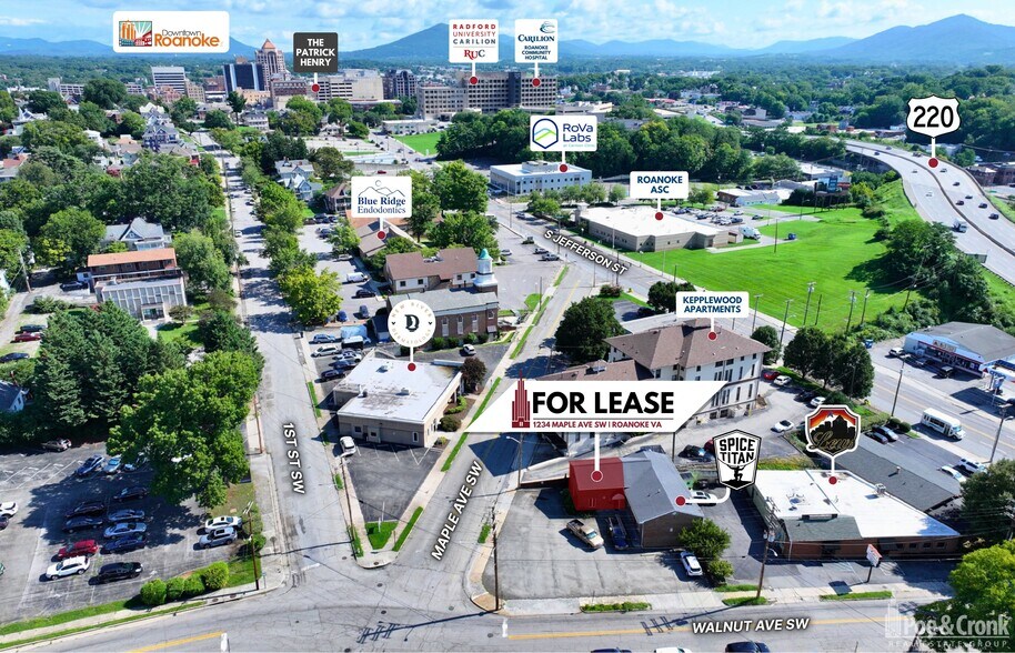 1234 Maple Ave SW, Roanoke, VA à louer - Aérien – Image 2 sur 12
