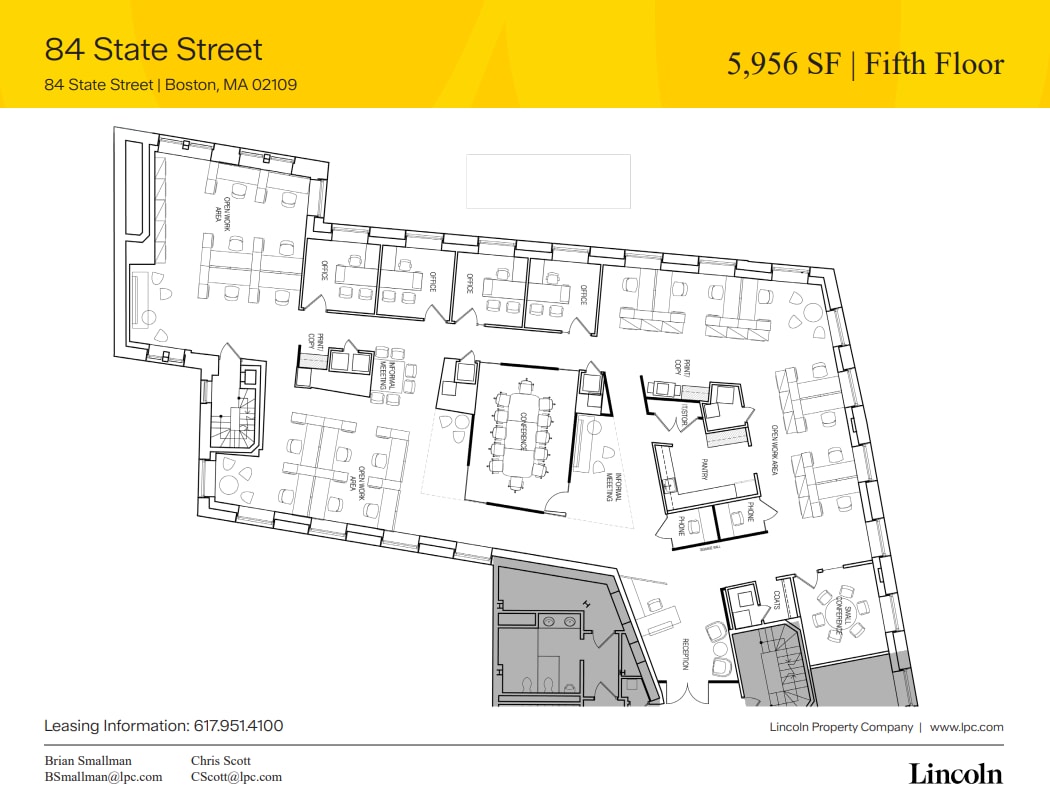 84 State St, Boston, MA à louer Plan d’étage– Image 1 sur 1